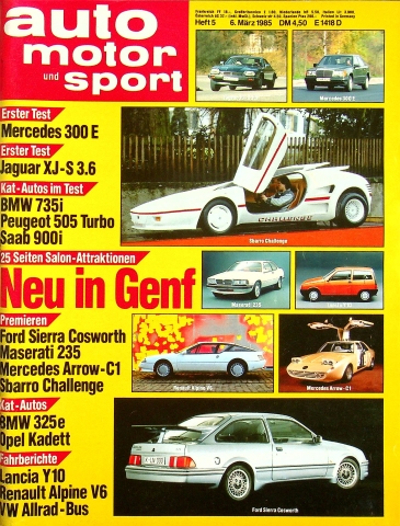 Deckblatt Auto Motor und Sport (05/1985)